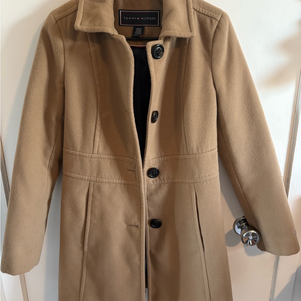 Tommy Hilfiger Tan Women's Coat Size XXS